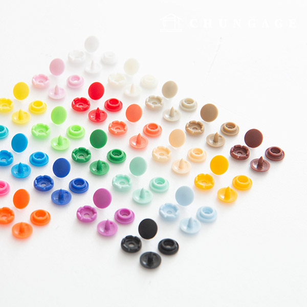 Snap Button Plastic T Button Snap Button T Button Round 9mm 23款